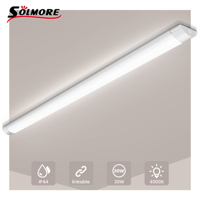 Solmore 60/120cm Led-putkilamppu Loistelamppu Kotitoimiston Kattovalaisin 4000k Linkitettävä