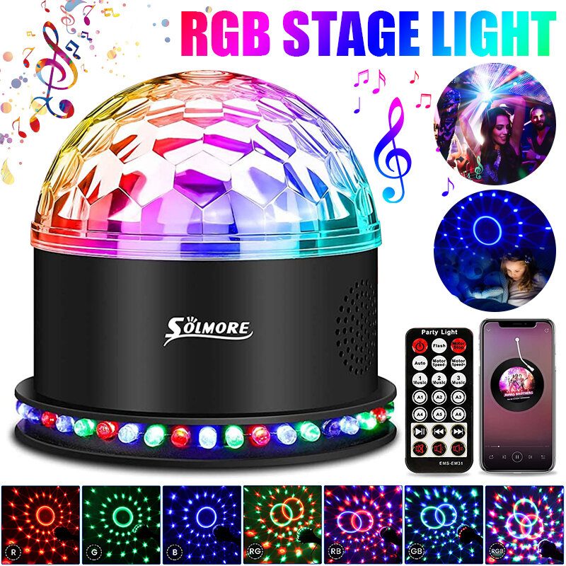 Solmore Dome Crystal Magic Ball Bluetooth -kaukosäädinlavavalo