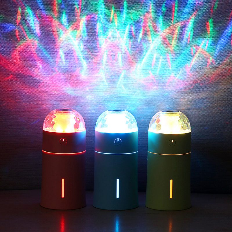 Uusi Magic Cup Ultraäänikostutin Värikkäillä Led-valoilla Kotiautotoimistoon Mini Aroma Diffuser -puhdistin Automaattinen Virrankatkaisu