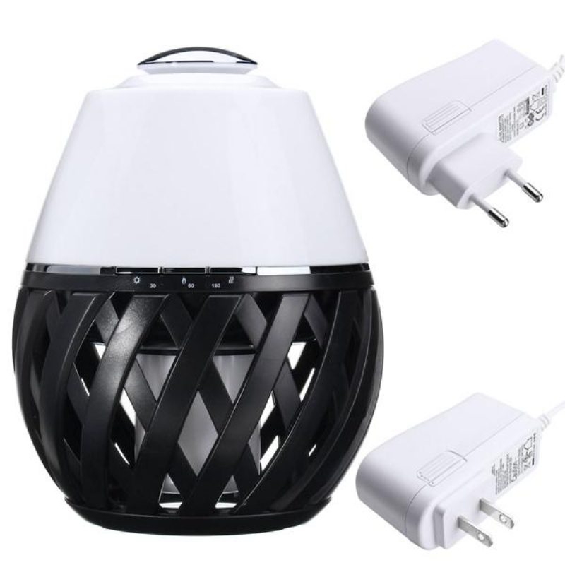 Värikäs Led-taskulamppu Flame Flicker Night Light Kostutin Aroma Oil Diffusori Ilmanpuhdistin