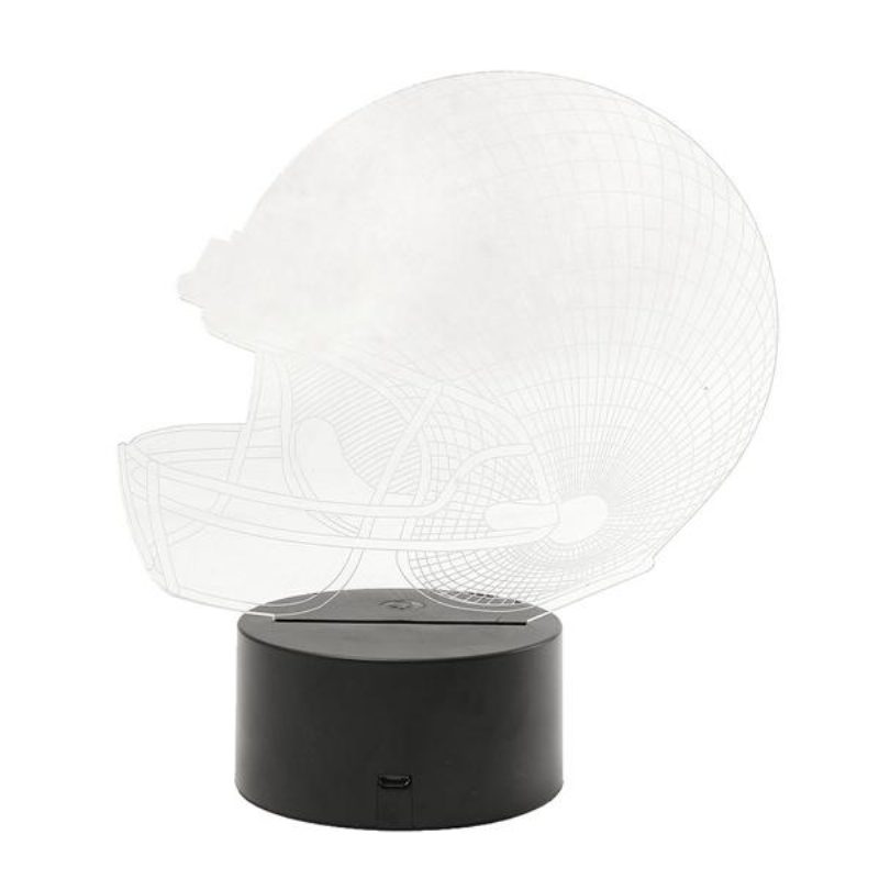 Värikäs Rugby Hat 3d Touch Control Usb Led -pöytävalaisin Yölamppu