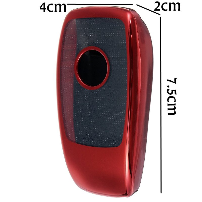 2 In 1 Tpu-kaukosäätimen Smart Key Case Fob -suojus Painikekalvolla Benz E/s Class E300 E400 S63 S65