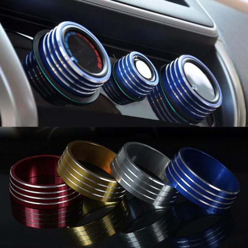 3kpl/sarja Autot Alu Decoration Stereo Ilmastoinnin Nupin Rengas Honda New City Vezel Fit Xrv:lle