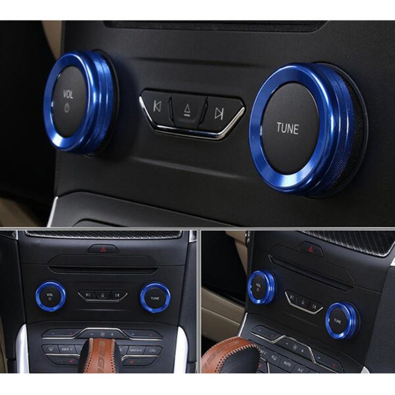 4kpl/sarja Autot Alu Decoration Stereo Nupin Rengas Ilmastoinnin Ympyrä For Ford Edge