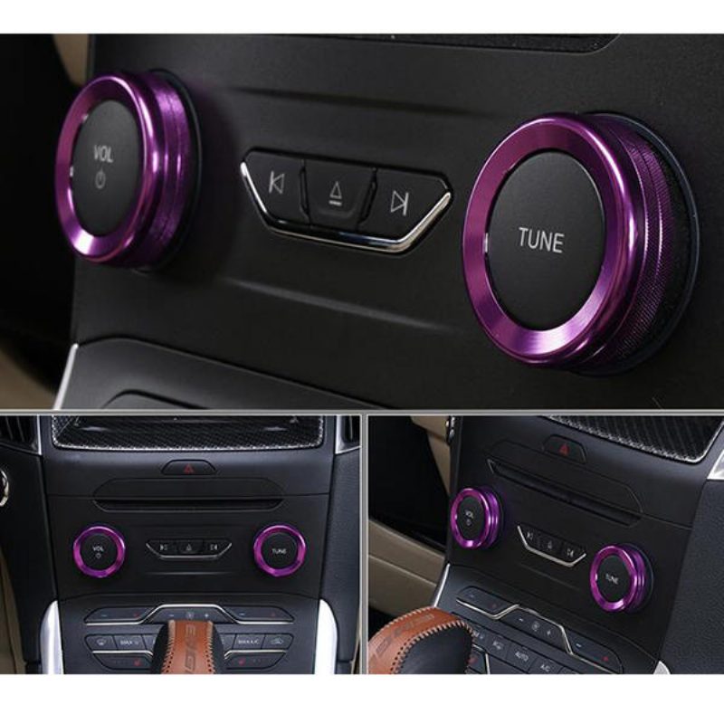 4kpl/sarja Autot Alu Decoration Stereo Nupin Rengas Ilmastoinnin Ympyrä For Ford Edge