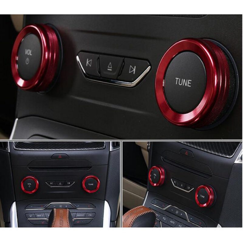 4kpl/sarja Autot Alu Decoration Stereo Nupin Rengas Ilmastoinnin Ympyrä For Ford Edge