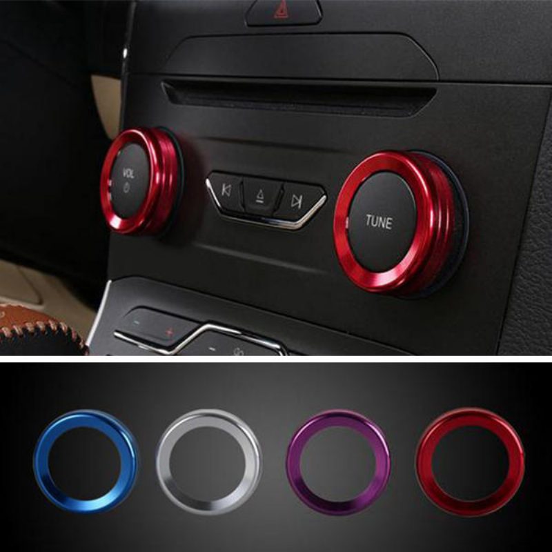 4kpl/sarja Autot Alu Decoration Stereo Nupin Rengas Ilmastoinnin Ympyrä For Ford Edge