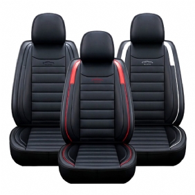 5 Seats Universal Auton Istuinsuojat Deluxe Pu-nahkainen Istuintyynyn Koko Setti