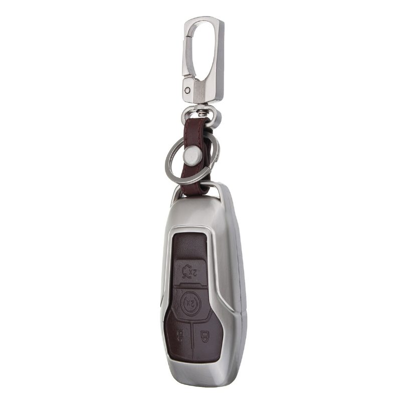 Alloy Smart Remote Key Shell Pu -nahkakotelo Ford Lincoln 4/5 Buttonille