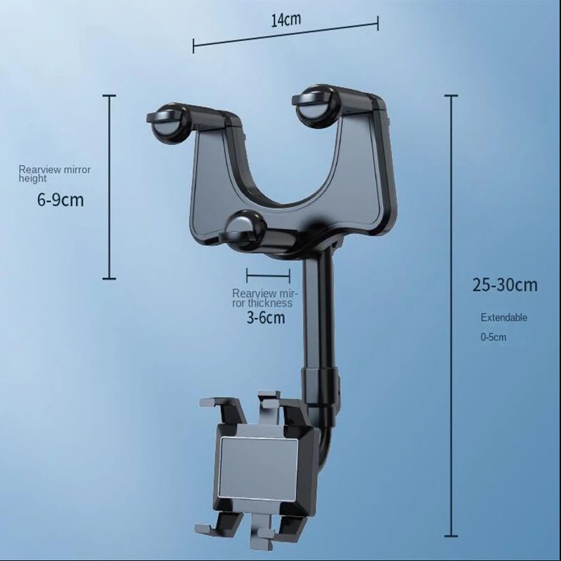 Auton Taustapeili Matkapuhelimen Pidike Matkatallennin Erillinen Autoteline Kiinteä Clip Navigation Teline