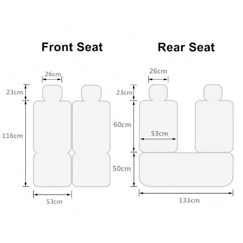 Eluto 5 Seats Auton Istuinpäälliset Universal Pu Nahkainen Istuintyyny Liukumaton Suojamatto