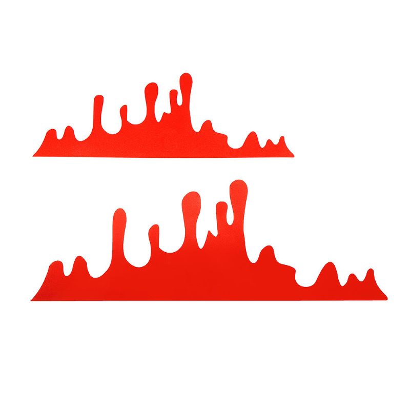 Hauskat Punaiset Veripisarat Vinyylitarrat Auton Takavalon Ikkunan Puskurin Koristeluun