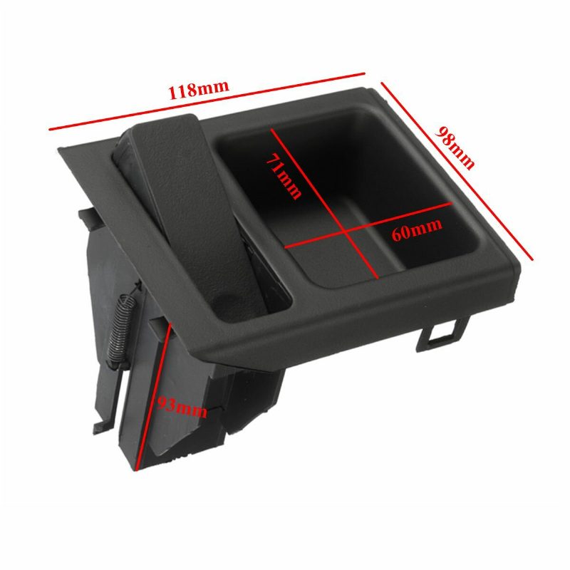 Uusi Double Hole Car Styling Etukeskikonsolin Säilytyslaatikko Bmw E46 -sarjalle 1999-2006