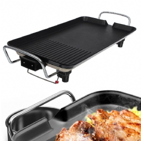 110v Savuton Non Stick Sähköuuni Paistinpannu Bbq Grilli Us Plug