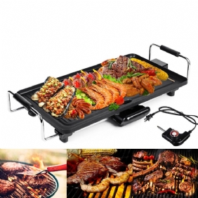 1200 W Non-stick Savuton Bbq-grillipannu Sähkögrilli Liesi Ulkoleirin Piknik Eu:n Pistoke