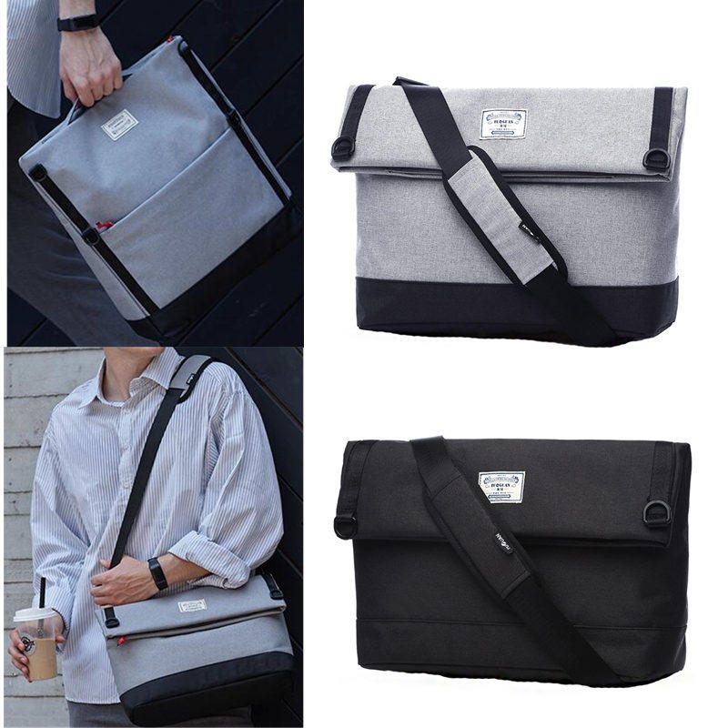 15 Tuuman Messenger Bag Vedenpitävä Business Laptop Kangaskassi Olkalaukku Matkalaukku Crossbody