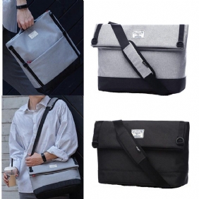 15 Tuuman Messenger Bag Vedenpitävä Business Laptop Kangaskassi Olkalaukku Matkalaukku Crossbody