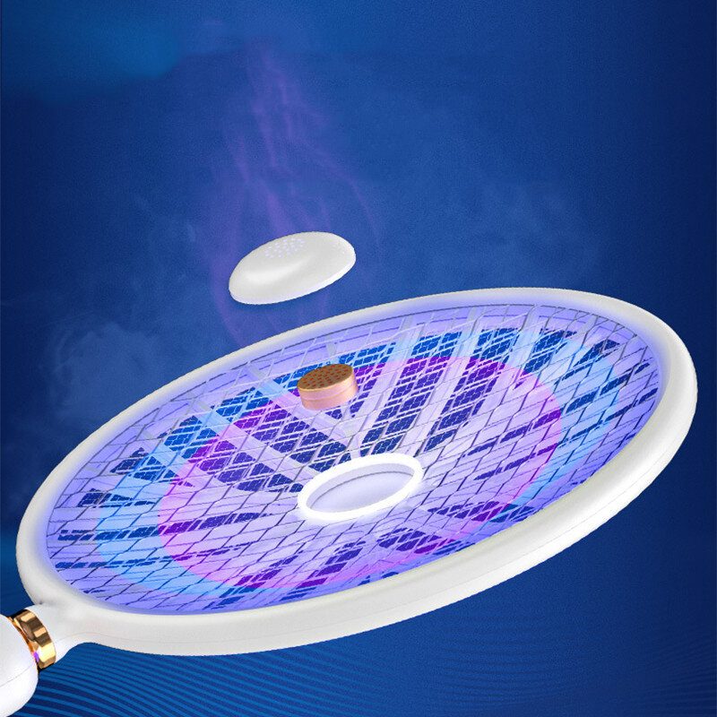 2-in-1 Sähköinen Mosquito Swatter 5v 3w Usb Type-c Ladattava Lcd-näyttö Ei Säteilyä Älykäs Laskeva Zapper