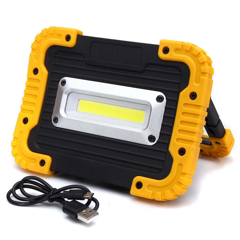 20led 10w 750lm Cob Led-työvalo Usb-ladattava Kahva Taskulamppu Ulkoretkeilylyhty