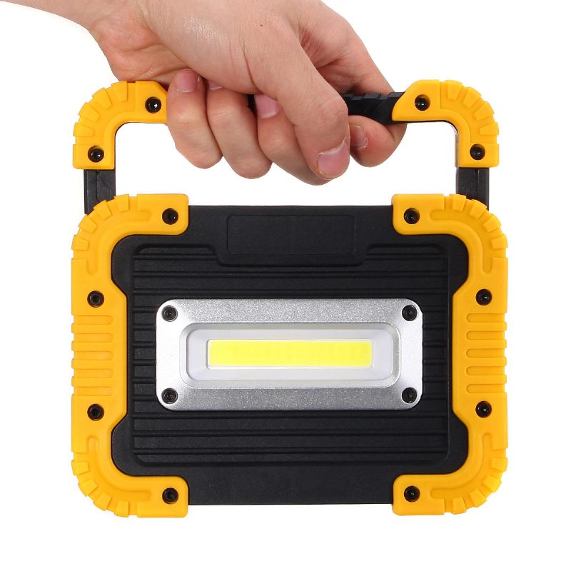 20led 10w 750lm Cob Led-työvalo Usb-ladattava Kahva Taskulamppu Ulkoretkeilylyhty