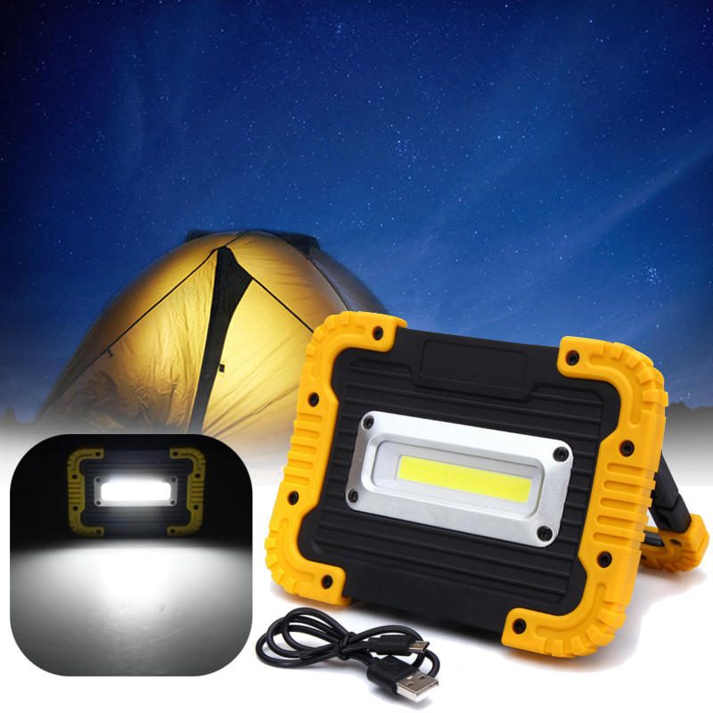 20led 10w 750lm Cob Led-työvalo Usb-ladattava Kahva Taskulamppu Ulkoretkeilylyhty