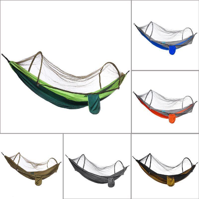 210t Nylon Hammock Ourdoor Camping Matkariippuva Sänky Hyttysverkolla