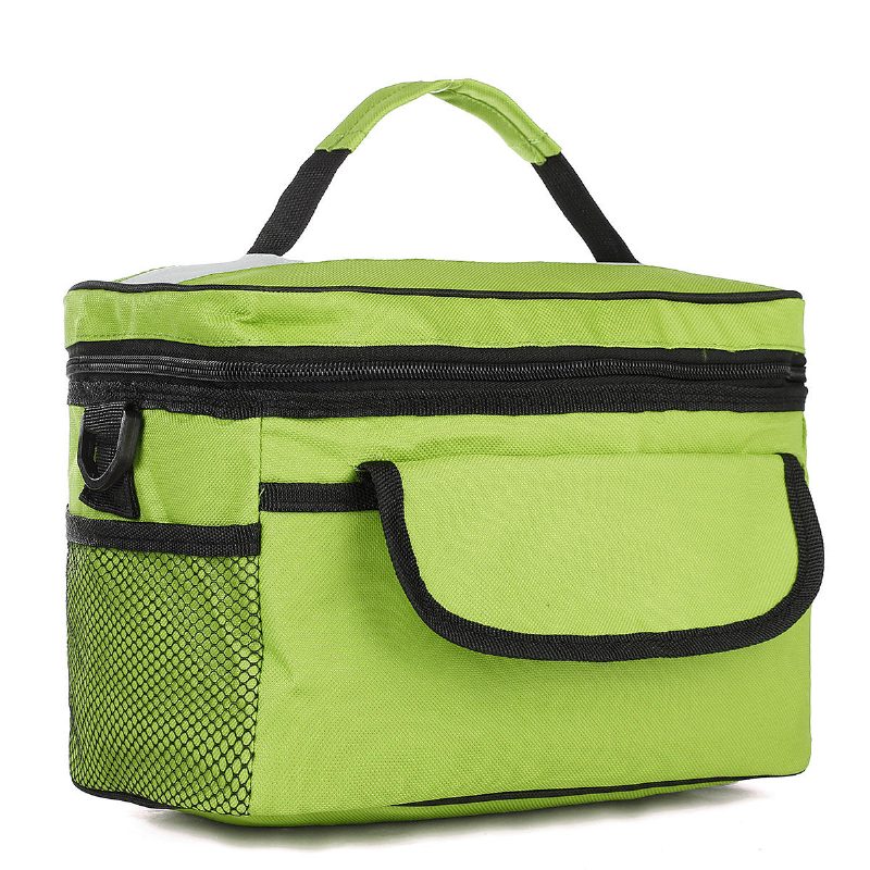 28x17x18cm Oxford Lunch Tote Cooler Reppu Eristetty Piknikkassi Retkeilymatkoille