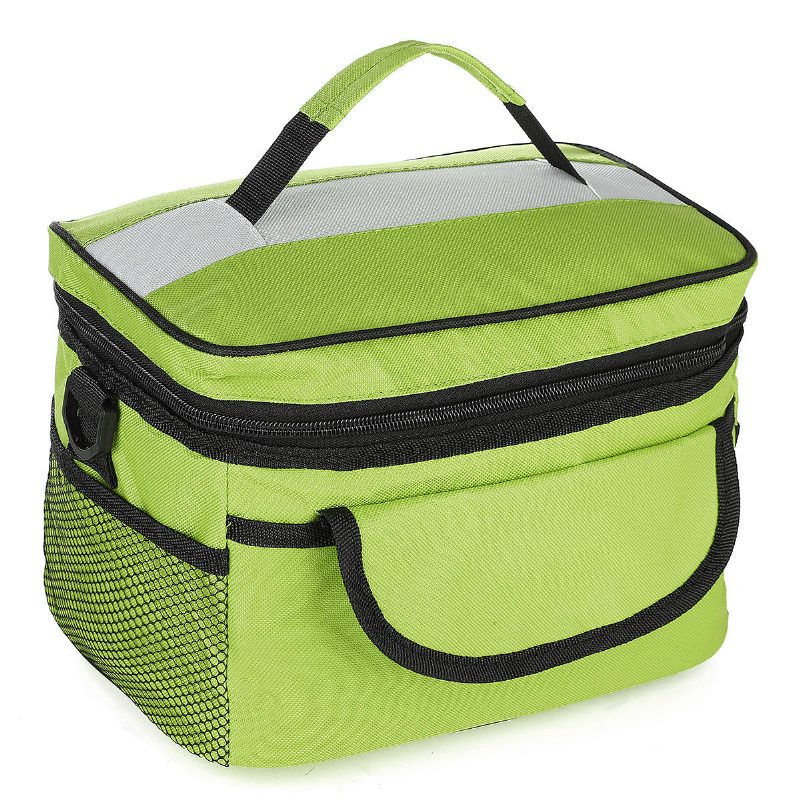 28x17x18cm Oxford Lunch Tote Cooler Reppu Eristetty Piknikkassi Retkeilymatkoille