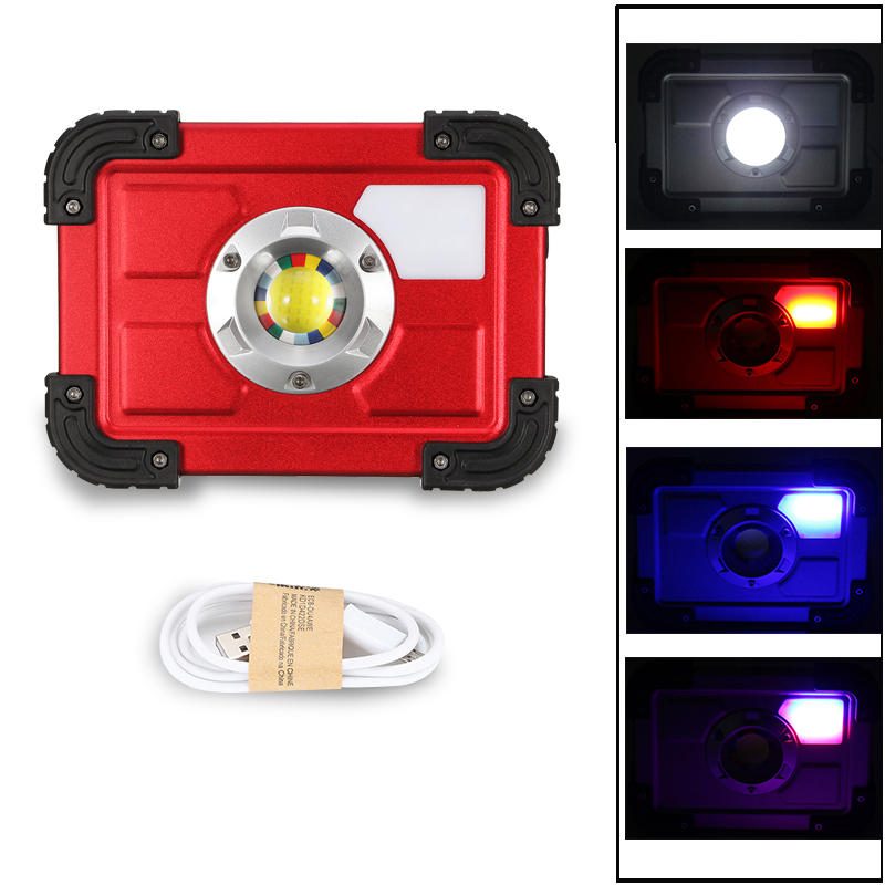 30 W Cob 4 Mode Led Kannettava Usb Ladattava Flood Light Spot Patikointi Retkeily Ulkotyö Valaisin