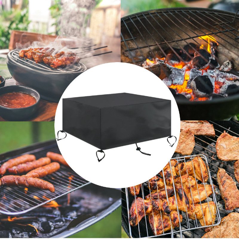 30 ~ 50" Oxford Cloth Palokuoppaan Kansi Patio Square Pöytäpeite Grilli Bbq Kaasuvedenpitävä Halkeilua Estävä Uv-suoja