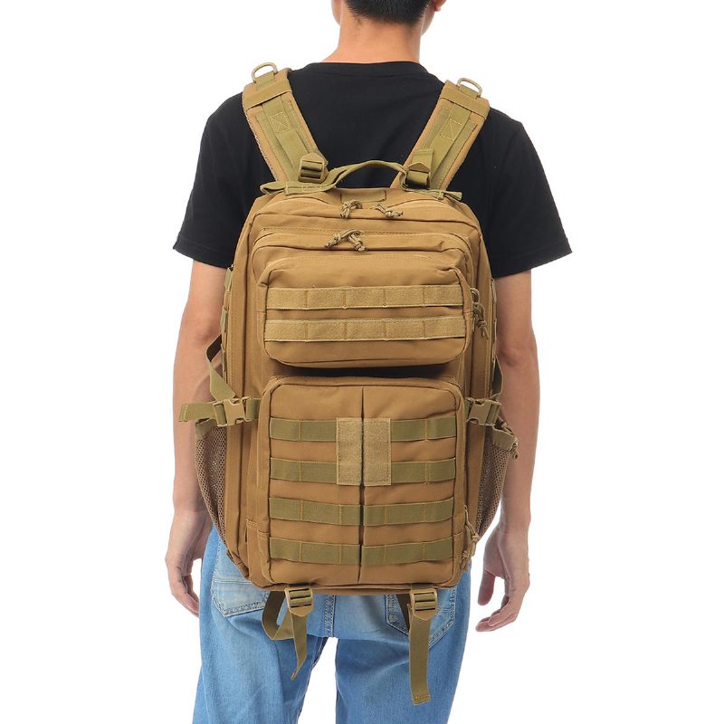 45l 900d Vedenpitävä Tactical Reppu Oxford Cloth Molle Military Outdoor Laukku Matkailu Retkeily Kiipeilykassi