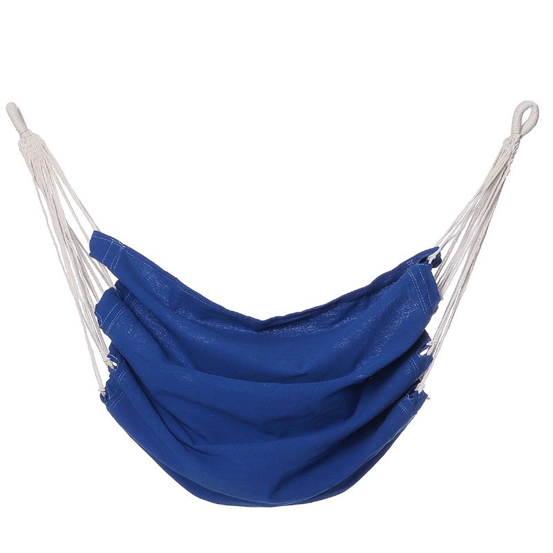 Camping Hammock Tuoli Swing Seat Sisällä Ulkona Taitettava Riipputuoli Köydellä Tyyny