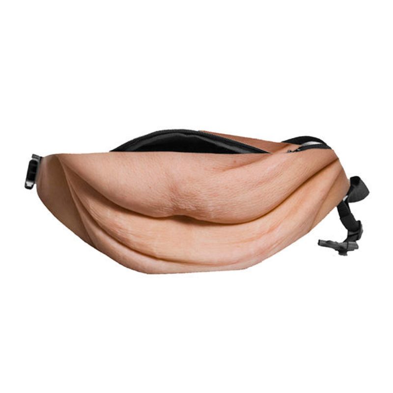 Casual Bod Phone -vyötärölaukku Lihanvärinen Fat Belly Fanny Pack