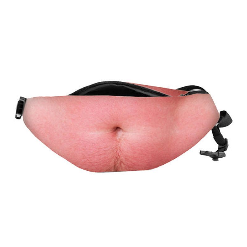 Casual Bod Phone -vyötärölaukku Lihanvärinen Fat Belly Fanny Pack