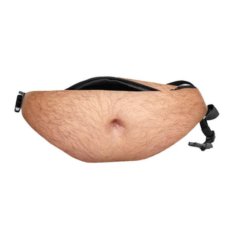 Casual Bod Phone -vyötärölaukku Lihanvärinen Fat Belly Fanny Pack