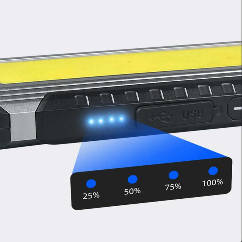 Cob Led-työvalo Usb-ladattava Taskulamppu Camping Lantern Led-taskulamppu Retkeilytaskulamppu Magneetilla