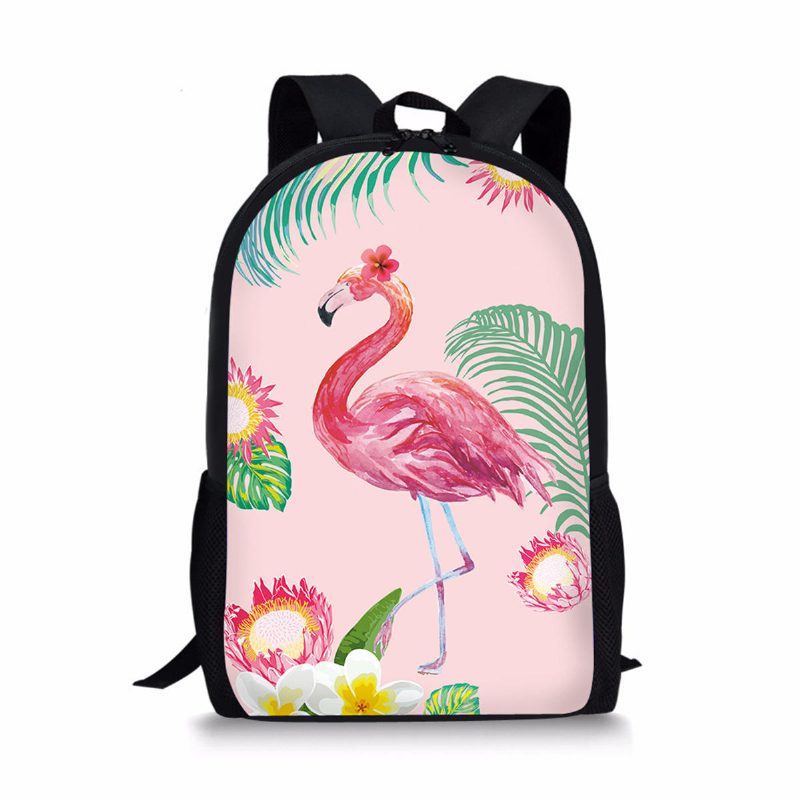 Flamingo Reppu Opiskelijamatkailu Koulu College Olkalaukku Käsilaukku Camping