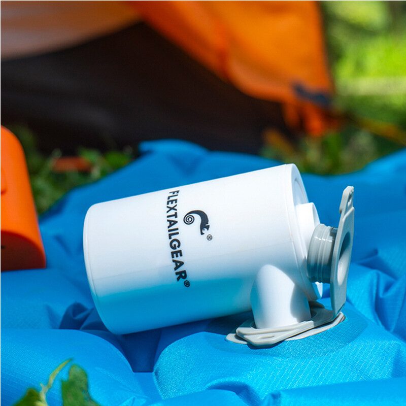 Flextailgear Max Pump 2023 Ultrakevyt Usb-ladattava Vedenpitävä Ilmapumppu Tyhjennys Uimarenkaaseen Camping Pad Patjaan