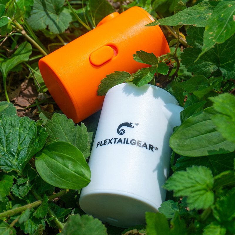 Flextailgear Max Pump 2023 Ultrakevyt Usb-ladattava Vedenpitävä Ilmapumppu Tyhjennys Uimarenkaaseen Camping Pad Patjaan