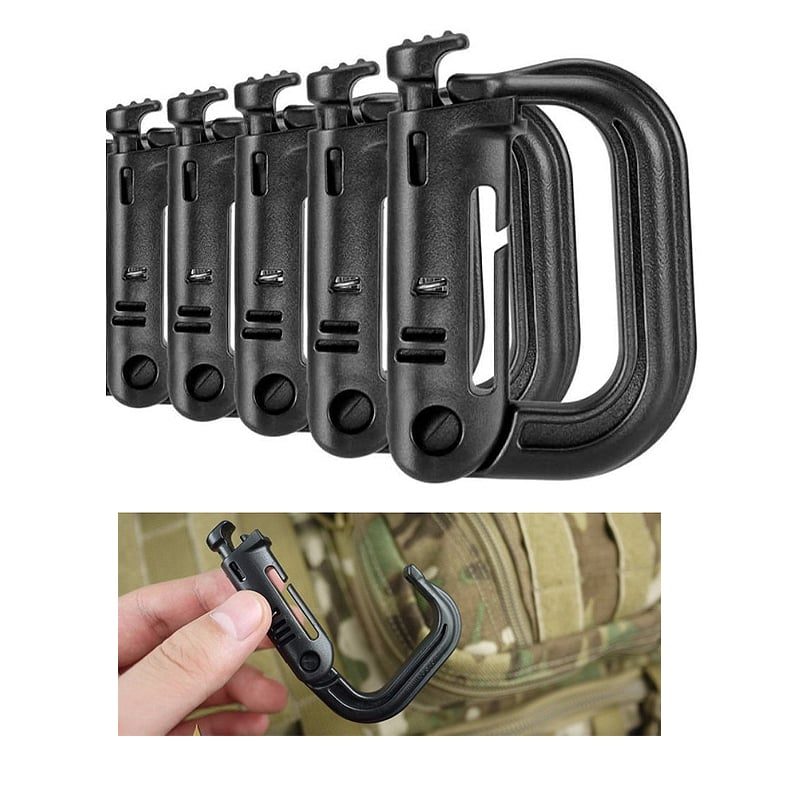 Grimlock Carabiners Tactical D-rengas Molle Gearille Vahva Ja Kevyt