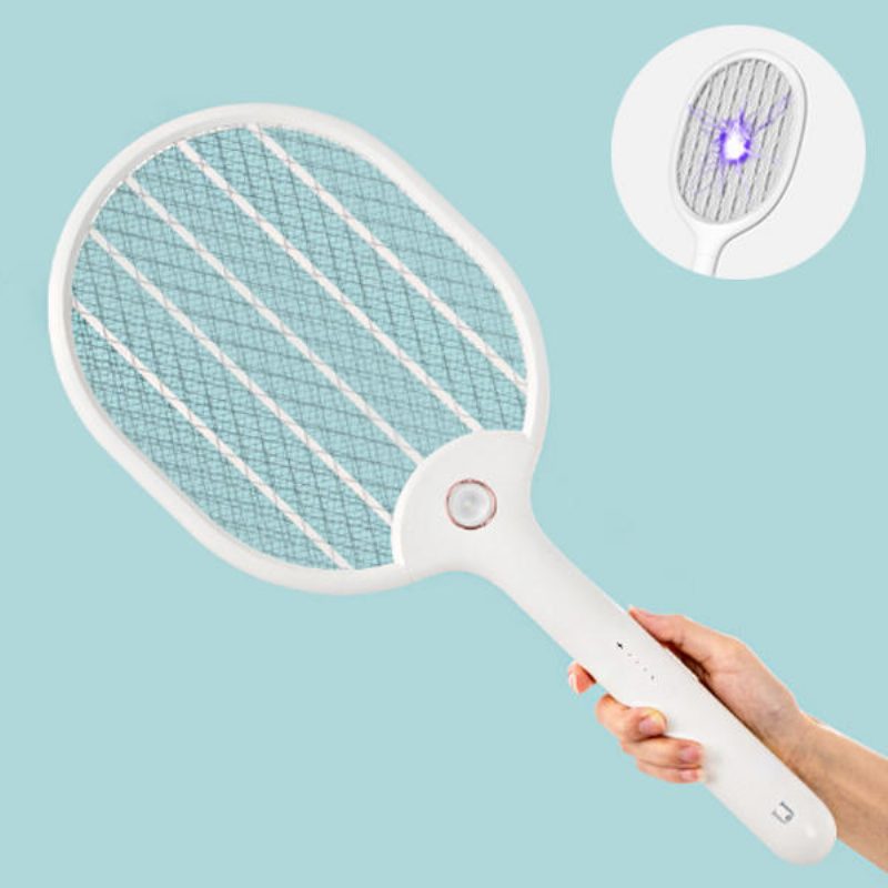 Jordan&judy 3000v Sähköinen Mosquito Swatter Kannettava Camping Travel Kolmikerroksinen Sähköiskunsuojaverkko Usb-lataus Hyttysenpoistolaite