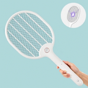 Jordan&judy 3000v Sähköinen Mosquito Swatter Kannettava Camping Travel Kolmikerroksinen Sähköiskunsuojaverkko Usb-lataus Hyttysenpoistolaite