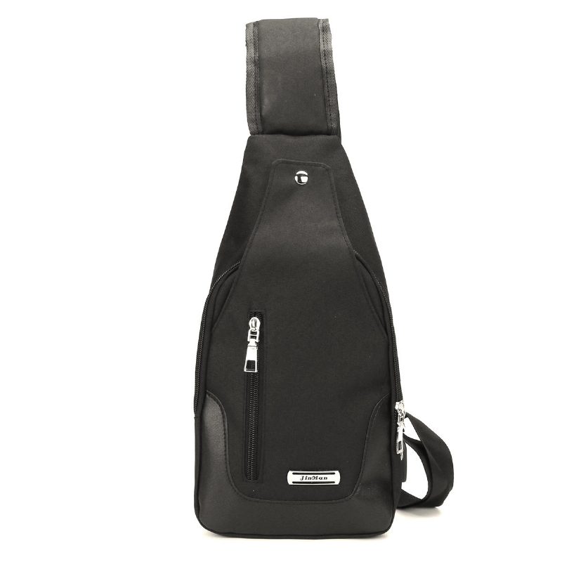 Miesten Usb-varkaudenesto Rintalaukku Crossbody Messenger Olkareppu Sling Pack Sports Travel