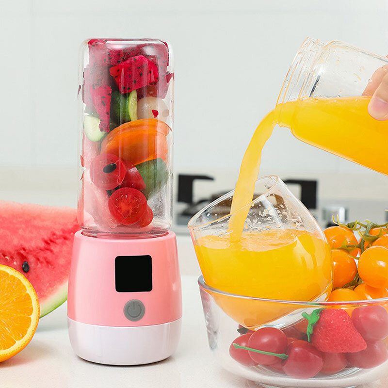 Monitoiminen Minimehupuristin Food Milkshake Fruit Maker Machine Usb Ladattava Tehosekoitin Camping Picnic