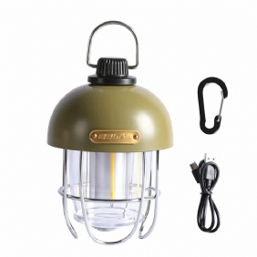 Outdoor Camping Camp Light Kannettava Telttavalo Usb Ladattava Ipx3 Vedenpitävä Valkoinen Valo Ja Lämmin Säädettävä