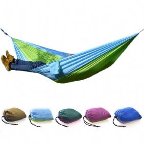 Outdoor Camping Hammock Laskuvarjokangas Kevyt Nylon Kannettava Riippumatto 1-2 Hengelle 260 X 140cm