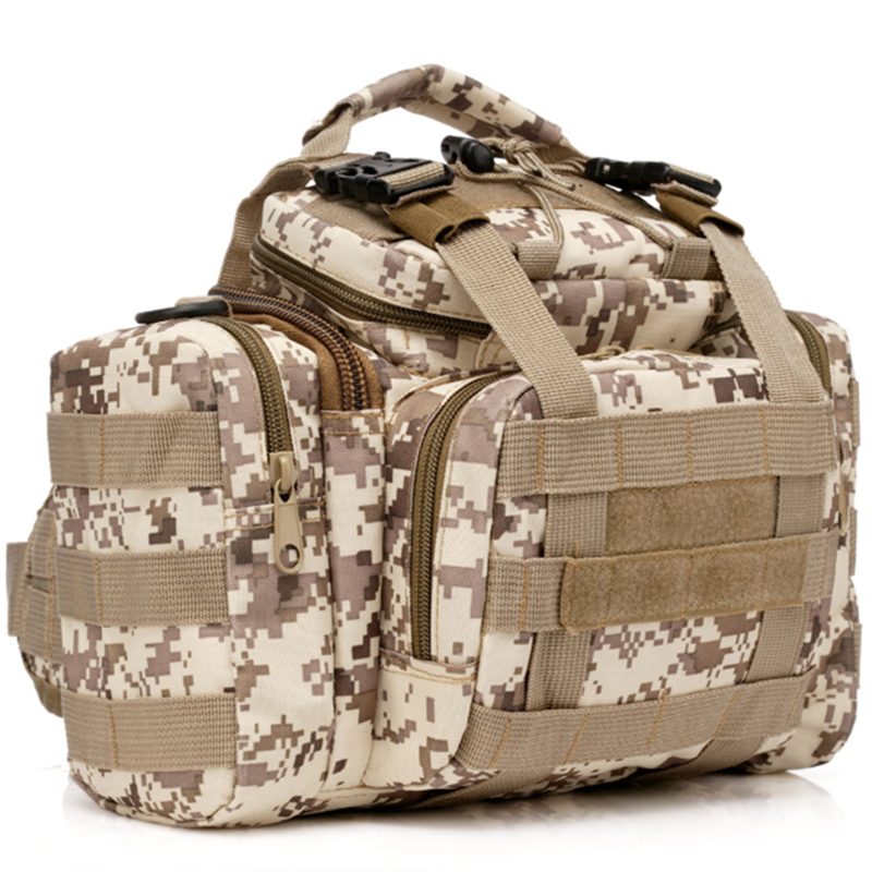 Outdoor Tactical Molle Reppu Kamera Olkalaukku Vyötäröpussi Retkeilymatka Matkalaukku