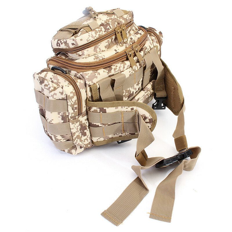 Outdoor Tactical Molle Reppu Kamera Olkalaukku Vyötäröpussi Retkeilymatka Matkalaukku