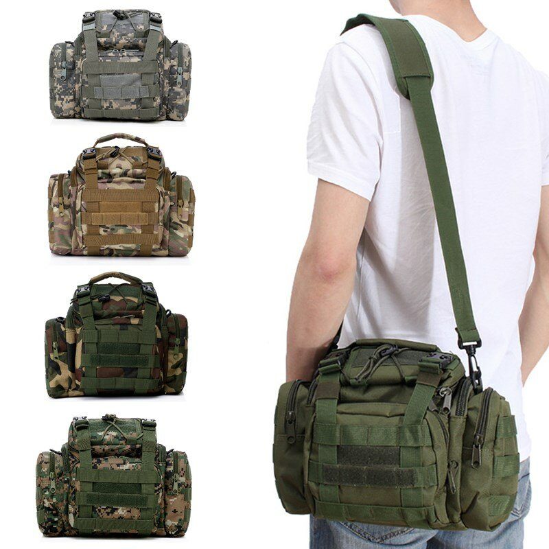 Outdoor Tactical Molle Reppu Kamera Olkalaukku Vyötäröpussi Retkeilymatka Matkalaukku