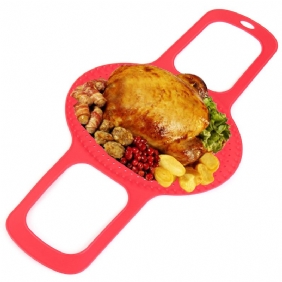 Piknik-bbq-ruoanlaittomatto Ruokalaatuinen Silikonipaistigrilli Leivinalusta